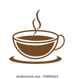 Hot coffee cup icon
