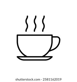 Hot coffee cup icon Art design illustration