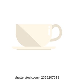 Hot coffee cup icon flat vector. Diet nutrition. Active lifestyle isolated