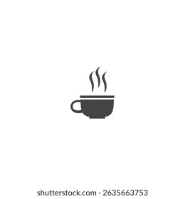 Hot Coffee Cup Icon flat vector design