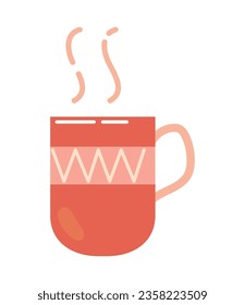 hot coffee cup icon isolated vector