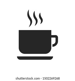 Hot Coffee cup icon logo design  