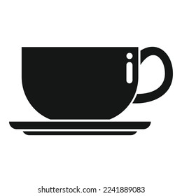 Hot coffee cup icon simple vector. Diet nutrition. Active lifestyle