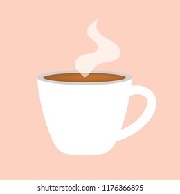 hot coffee cup icon- vector illustration