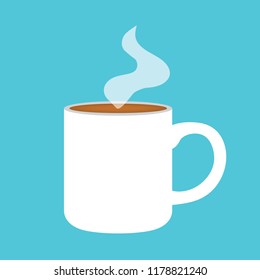 hot coffee cup icon- vector illustration