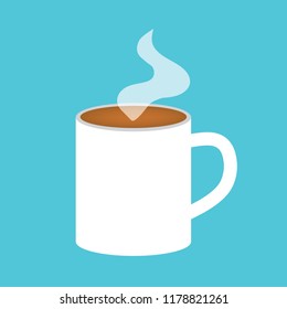 hot coffee cup icon- vector illustration