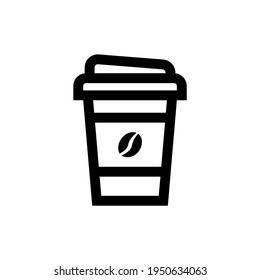 
hot coffee cup icon vector