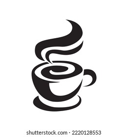 A hot Coffee cup icon. Vector illustration.