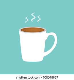 hot coffee cup icon- vector illustration