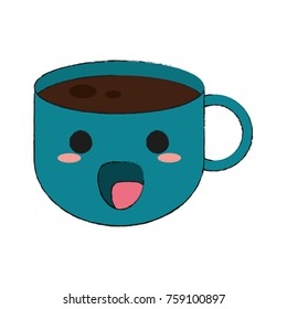 Hot coffee cup icon vector illustration graphc design