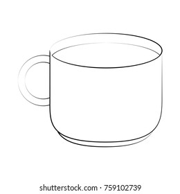 Hot coffee cup icon vector illustration graphic design