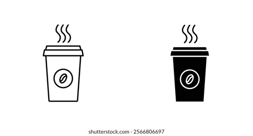 Hot coffee cup icons pack for apps and web UI designs