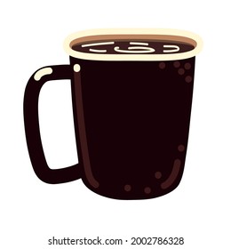 hot coffee cup isolated icon