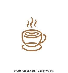 Design-Konzept des Hot-Café-Logos.