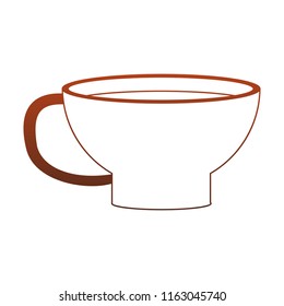 Hot coffee cup red lines