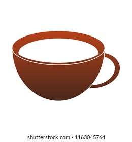 Hot coffee cup red lines