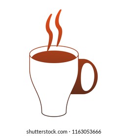 Hot coffee cup red lines