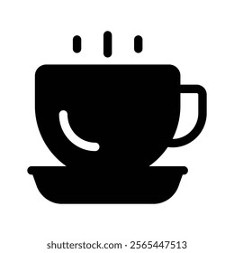 A hot coffee cup representing cafes or warm beverages vector design