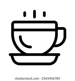 A hot coffee cup representing cafes or warm beverages vector design