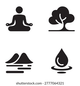 Hot coffee cup silhouette vector illustration with cozy morning drink and relaxation lifestyle concept design