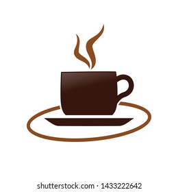 Hot Coffee Cup Simple Symbol Design