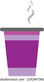 Hot coffee Cup vector art template