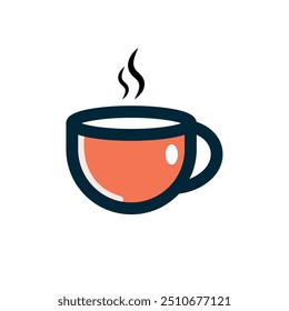 Arte vectorial de taza de café caliente, iconos y gráficos con Smoke. PNG-EPS