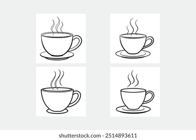 Hot Coffee cup vector design