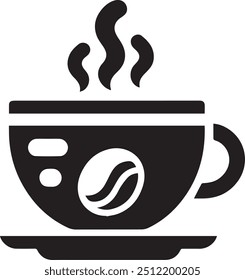 Vector Ilustración de estilo de Vector de icono de taza de café caliente