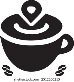 Vector Ilustración de estilo de Vector de icono de taza de café caliente