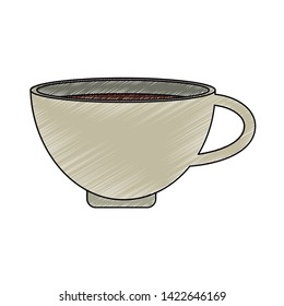 Hot coffee cup vector illustration graphic design