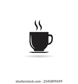 hot coffee cup. vector illustration