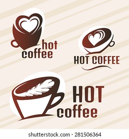 Hot Coffee design set