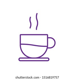 Hot coffee drink cup icon