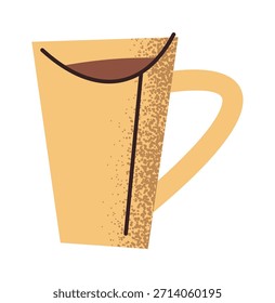 Bebida de café quente na caneca