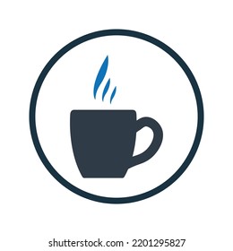 Hot, coffee, drink, tea, mug icon. Simple editable vector graphics.