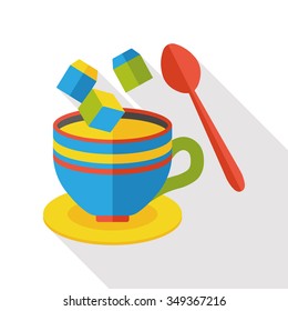 hot coffee flat icon
