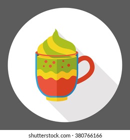 hot coffee flat icon