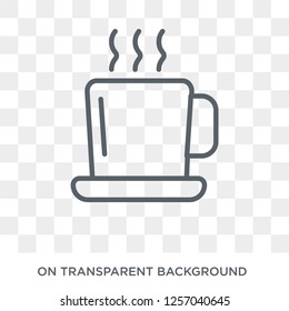 Hot Coffee icon. Hot Coffee design concept from  collection. Simple element vector illustration on transparent background.