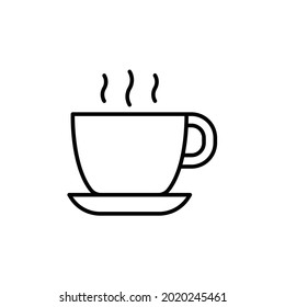 Hot coffee icon, eps 10