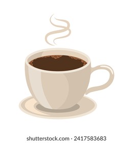 Hot coffee icon illustration. Vector design svg