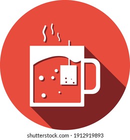 Hot coffee icon. Tea icon. hot coffee and tea icon with vector illustration, vector, flat design. 