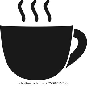 Icono de café caliente, Vector de icono de té caliente