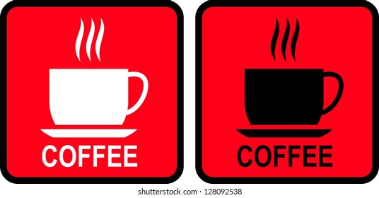 Hot Coffee, icon vector