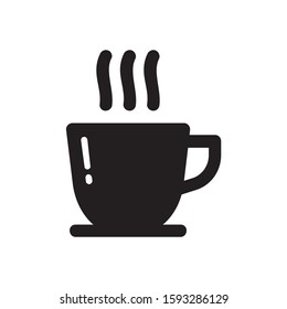 Hot coffee icon vector. Cappuccino icon  vector illustration