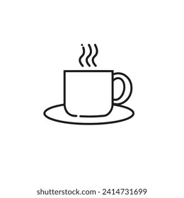 Hot coffee icon vector illustration