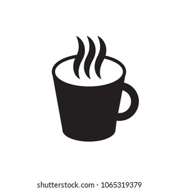 Hot coffee. Isolate on white background.