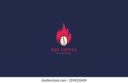 Diseño del logotipo del café caliente, plantilla de diseño del logotipo del café caliente.