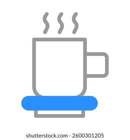 Hot Coffee, Minimalist Vector Illustration Design