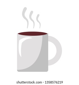 Hot coffee mug cartoon